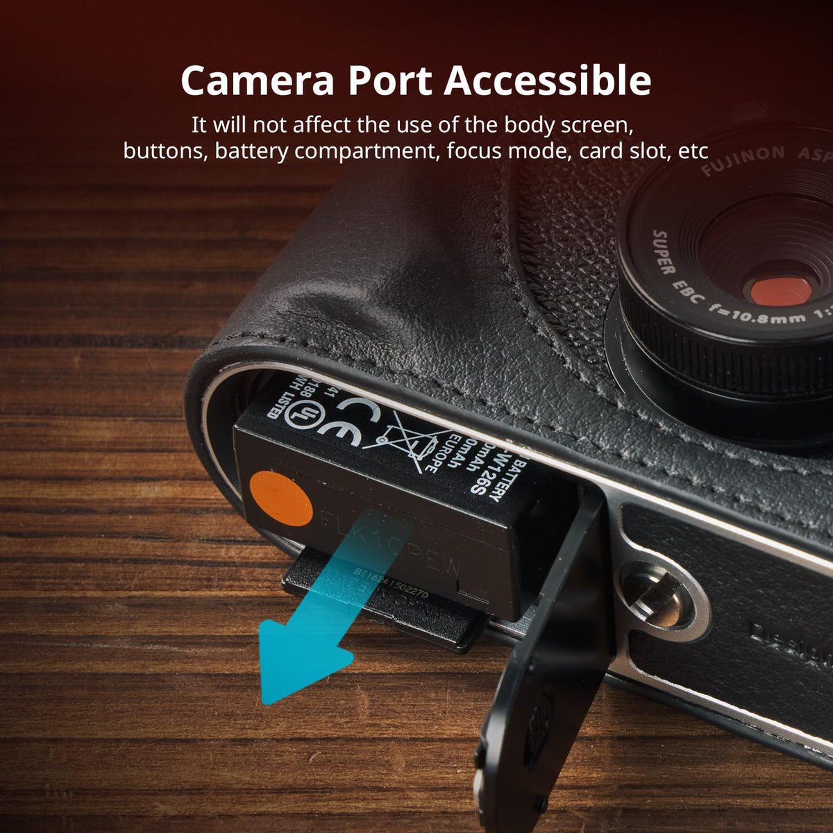 SMALLRIG Leather Camera Case Retro Style Full-Cover Carrying 1100×100mm NEW