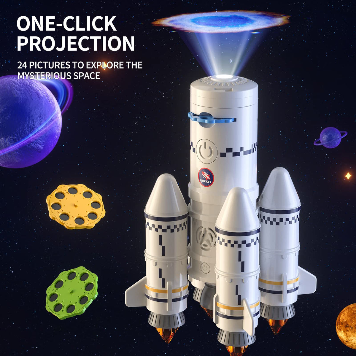 TEMI Educational Science Rocket Toys for Kids Ages 3-9, Multicoloured NEW