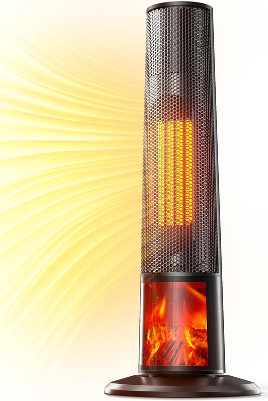 STORM HERO 2000W Electric Tower Space Heater for Bedroom Heating Black NEW