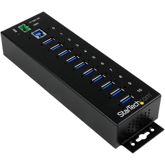 StarTech 10-Port USB Hubs USB 3.0 Hub High-Speed Data Transfer Metal NEW