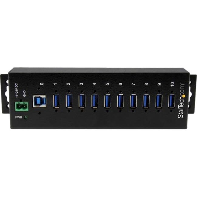 StarTech 10-Port USB Hubs USB 3.0 Hub High-Speed Data Transfer Metal NEW