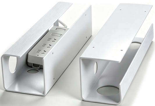 ZhiYo Large Capacity Cable Management Tray 2 Pack Under Desk Organizer NEW
