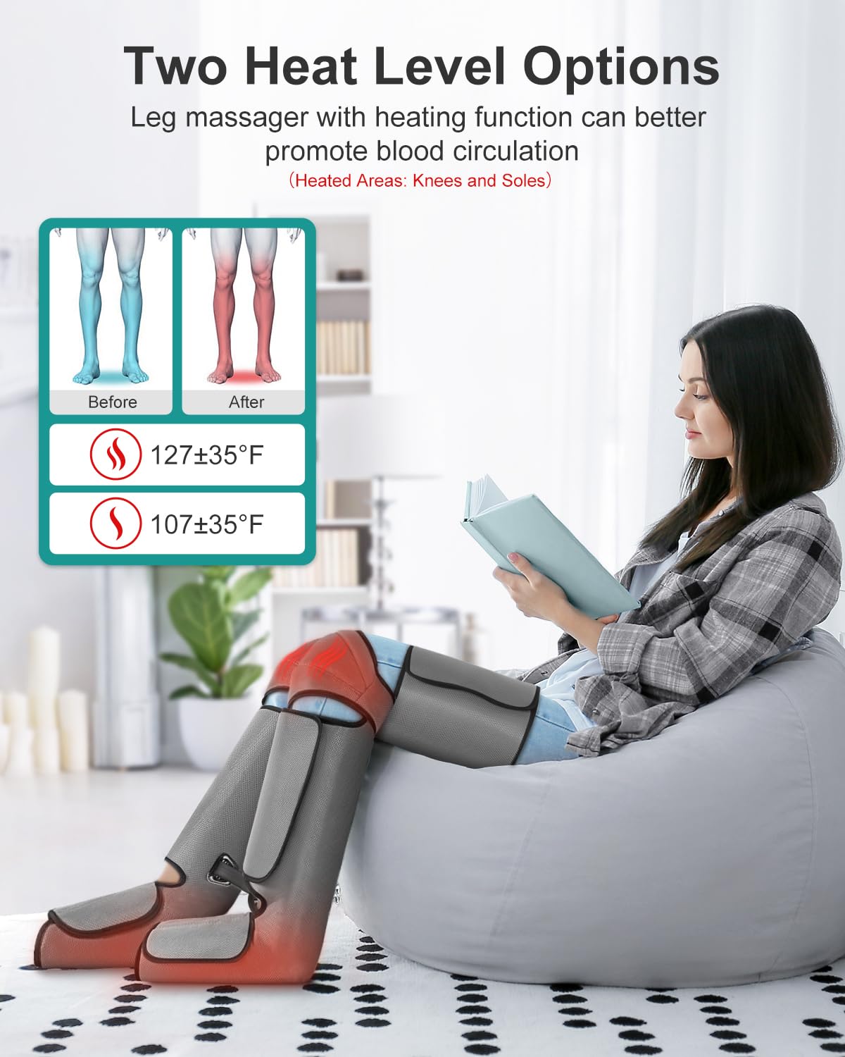 Nekteck Air Compression Leg Massager for Improved Circulation and Pain DEMO