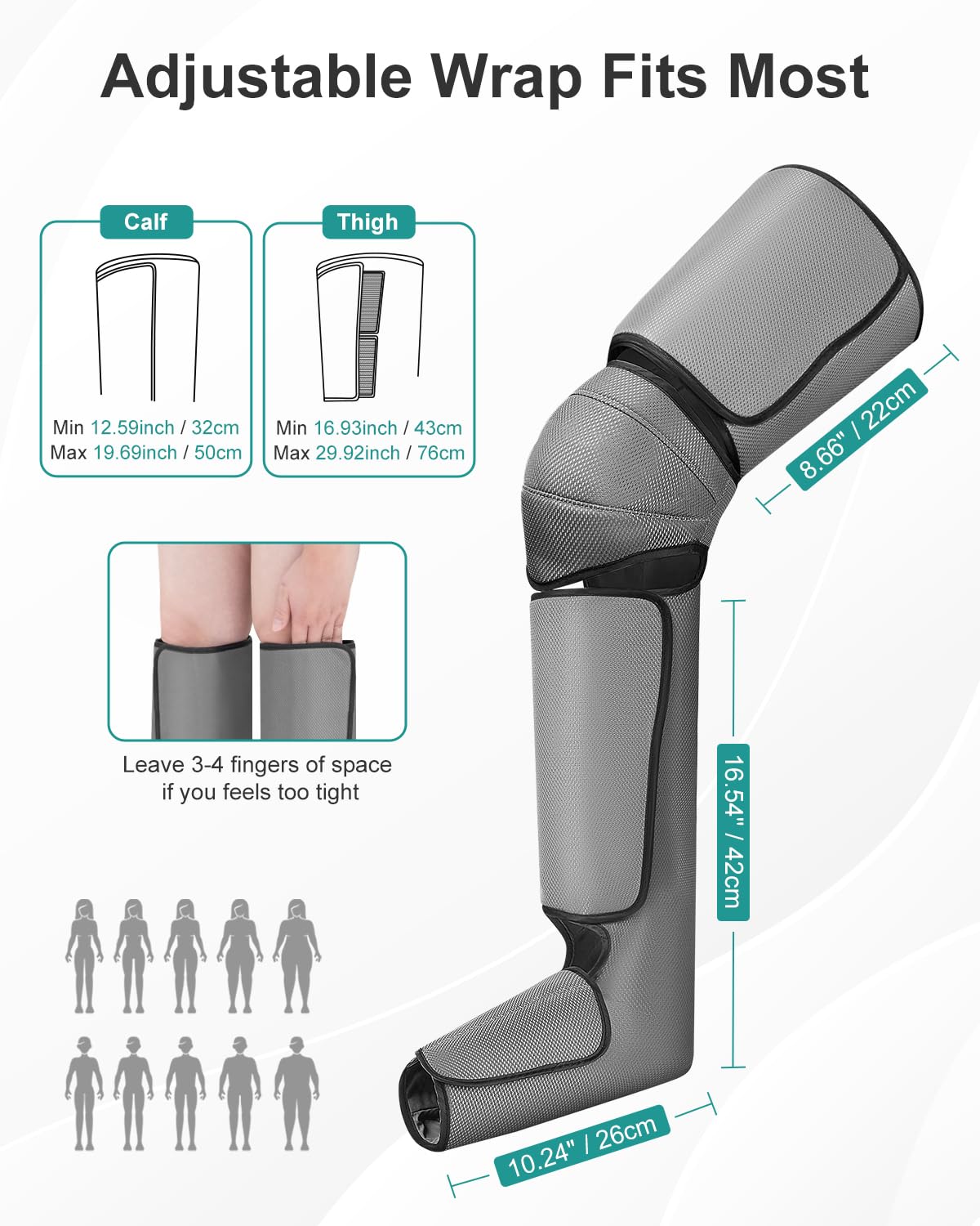 Nekteck Air Compression Leg Massager for Improved Circulation and Pain DEMO