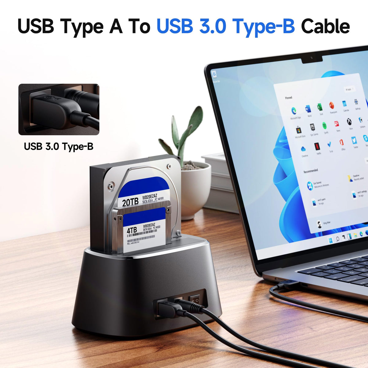 Cable Matters USB 3.0 A to B Cables - High Speed Data Transfer, 3m Black DEMO