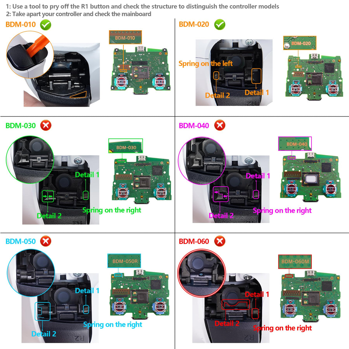 eXtremeRate Rubberized Accessory Kits for Programmable RISE4 Remap Kit NEW