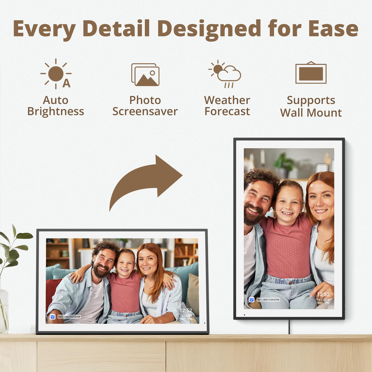 Dragon Touch 21.5" Interactive Full HD Digital Wall Calendar 33W x 54H cm DEMO