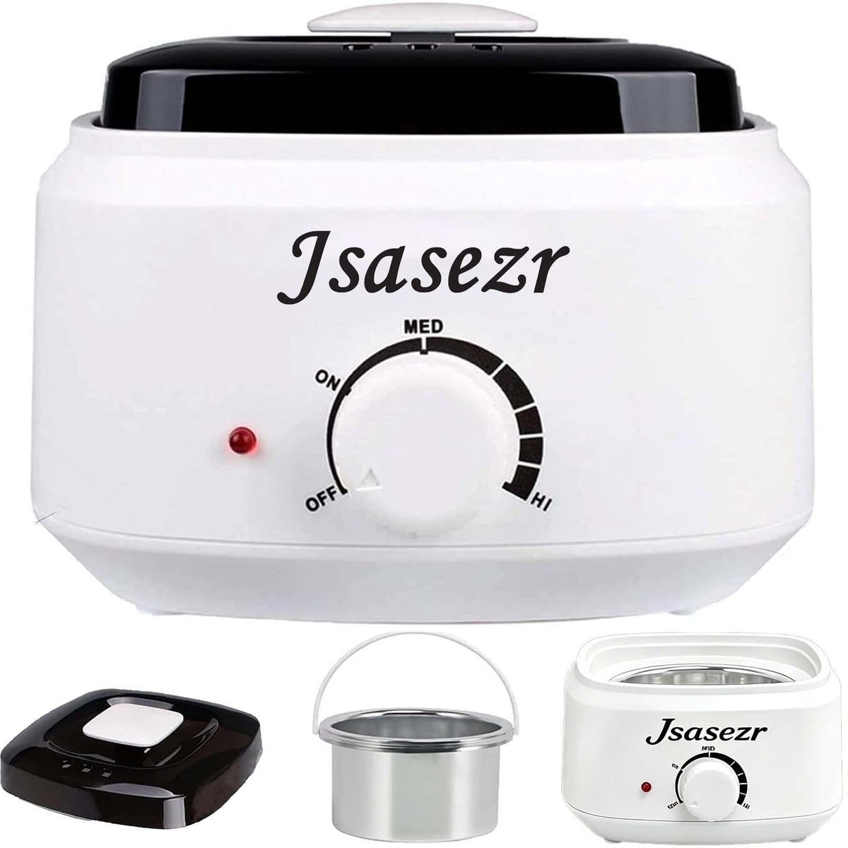 Jsasezr Hair Removal Wax Pot Heater Warmer Kit for Easy At-Home Waxing NEW