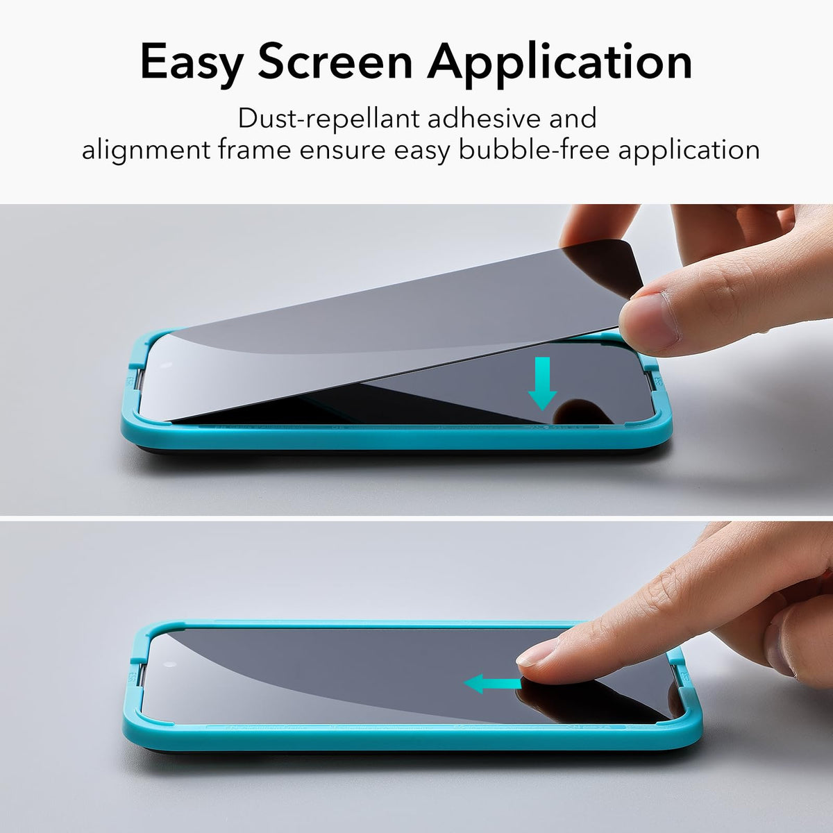 ESR Privacy Black Tempered Glass Screen Protector for iPhone 15 Pro Max 6.1 NEW