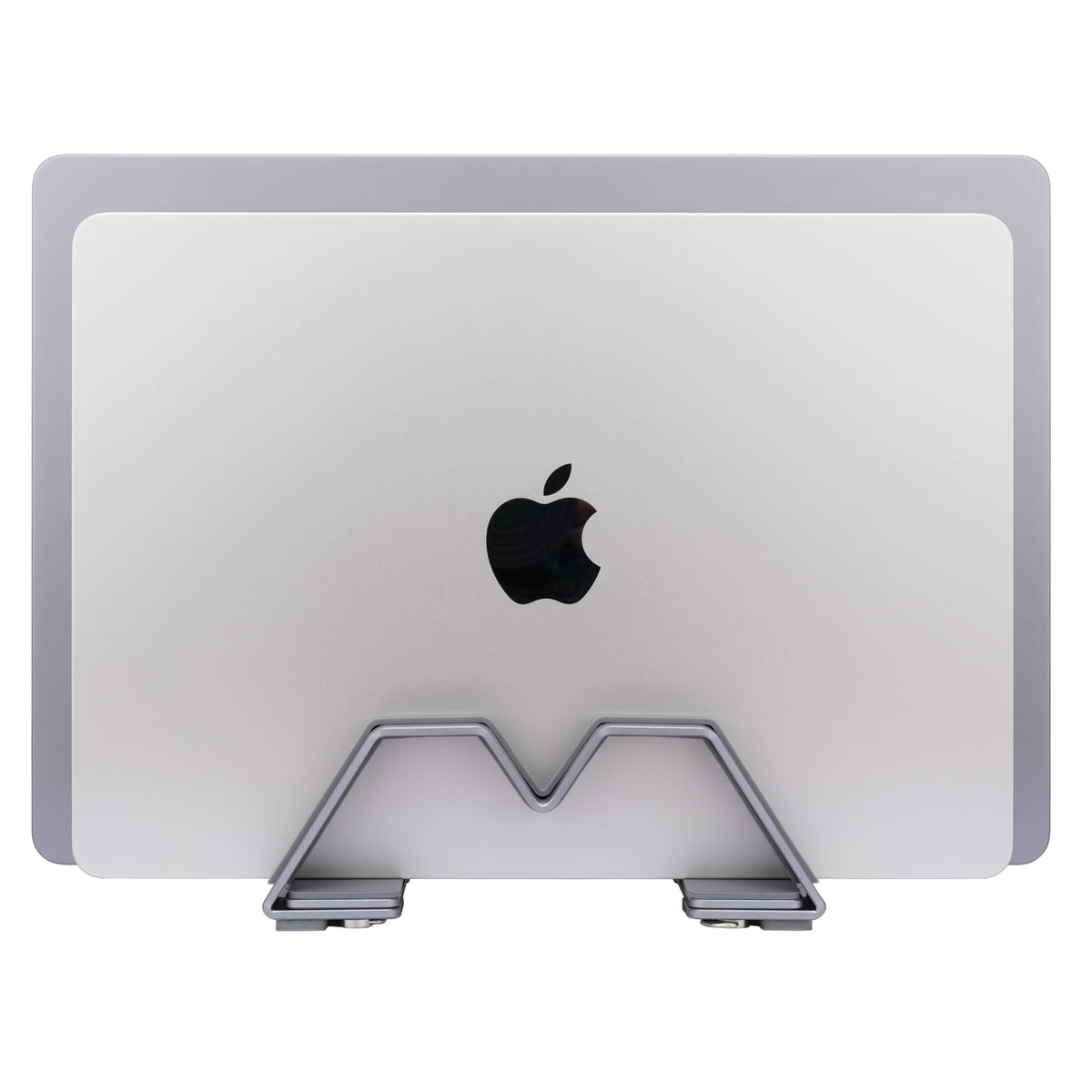 Psitek Adjustable Dual Vertical Laptop Stand Holder, Space Grey, Desk NEW