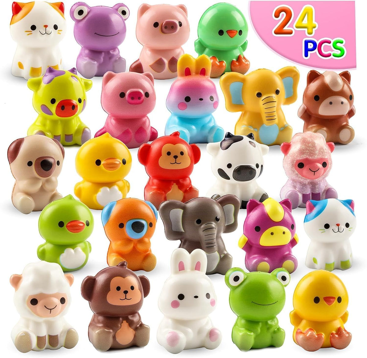 Baotoys Small Multicolour Animal Squishy Toys Party Favours Silicone DEMO