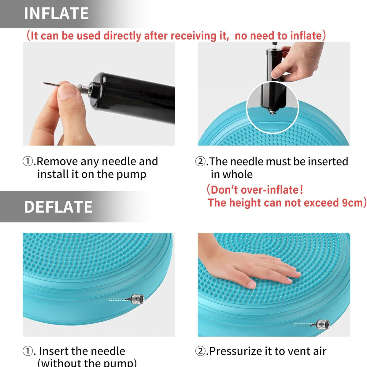 PROIRON Wobble Cushion Balance Disc for Improved Posture and Core Strength, NEW