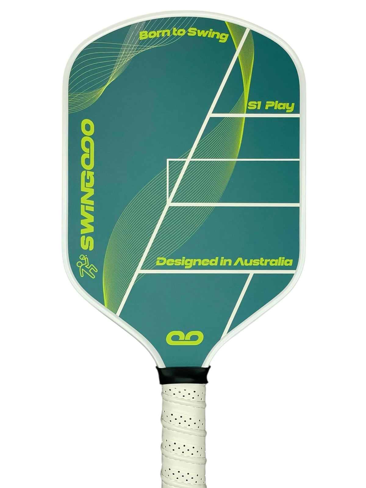 Swingooo Lightweight Fiberglass Pickleball Paddles Grit Surface Green & NEW