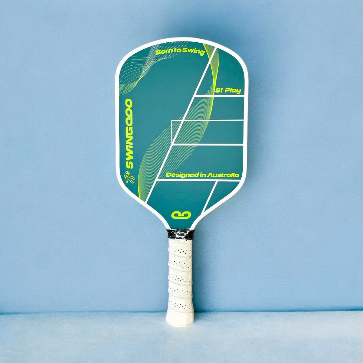 Swingooo Lightweight Fiberglass Pickleball Paddles Grit Surface Green & NEW