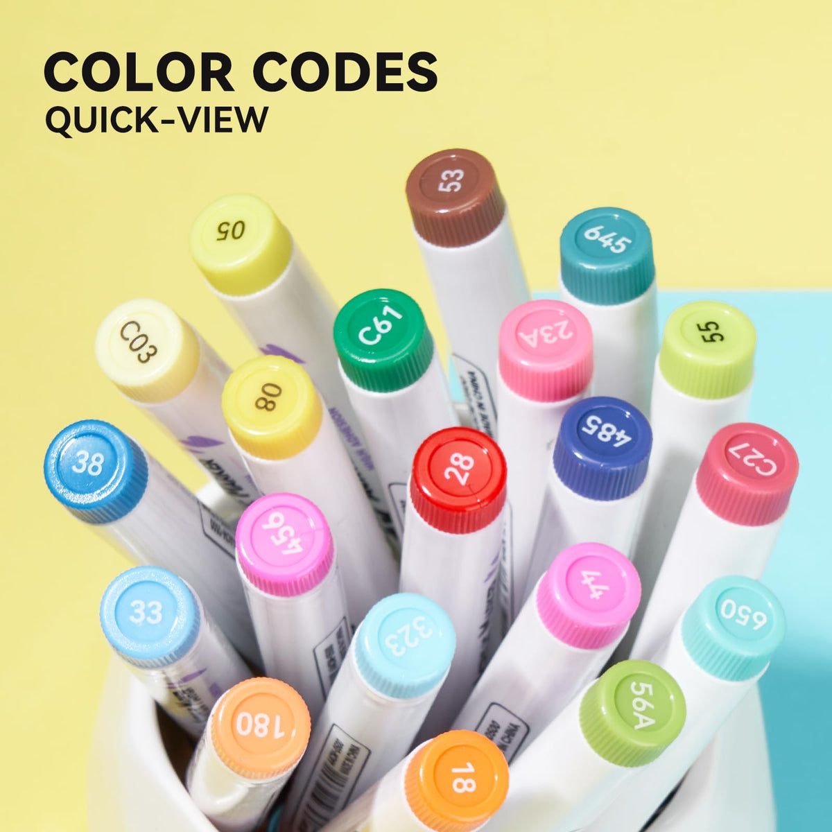 Arrtx 60 Scenic Colour Acrylic Markers Brush Tip Water-Based Ink Resistant NEW