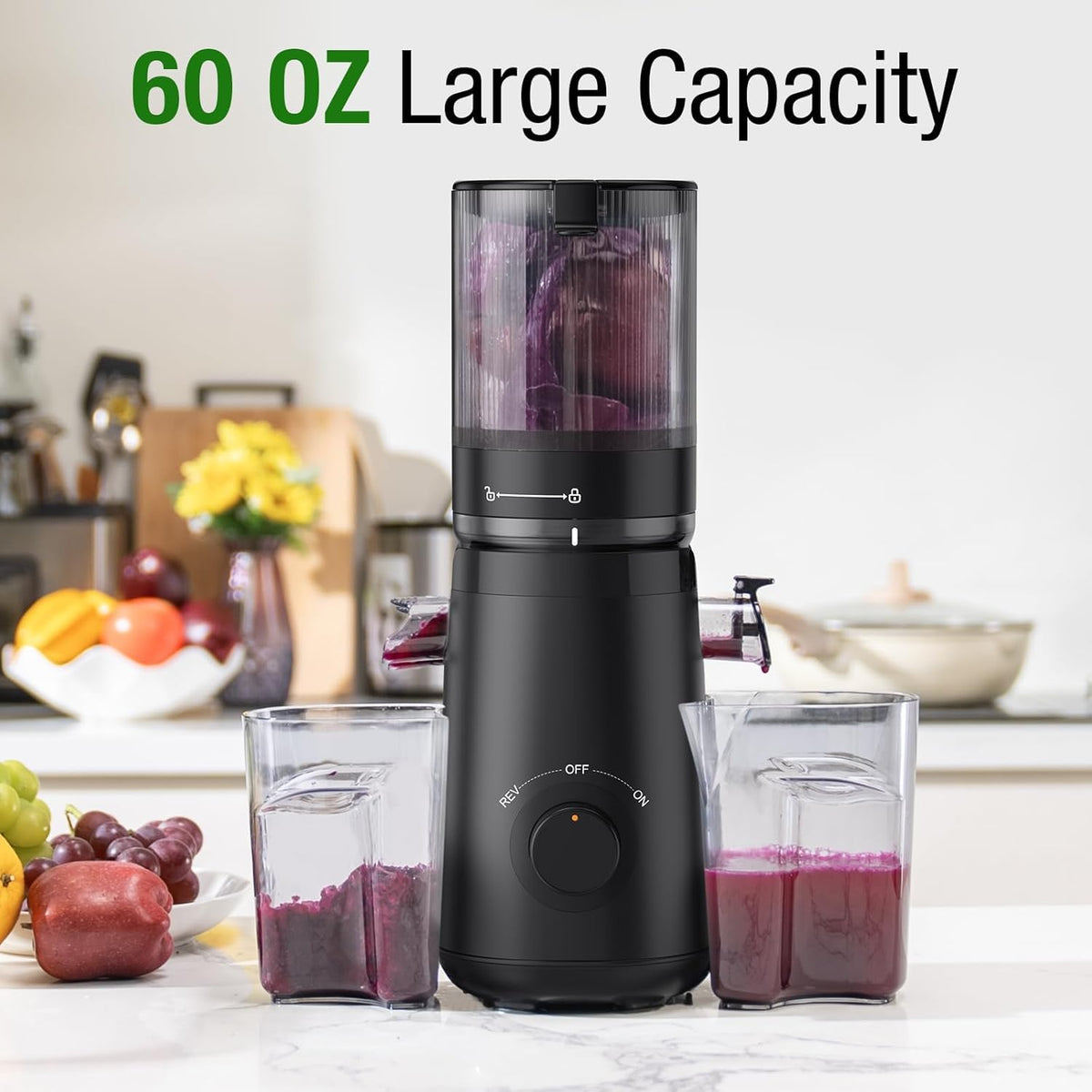 Slow Masticating Juicers Juicer Machine, Cold Press Juicer, 1.8L Capacity, NEW