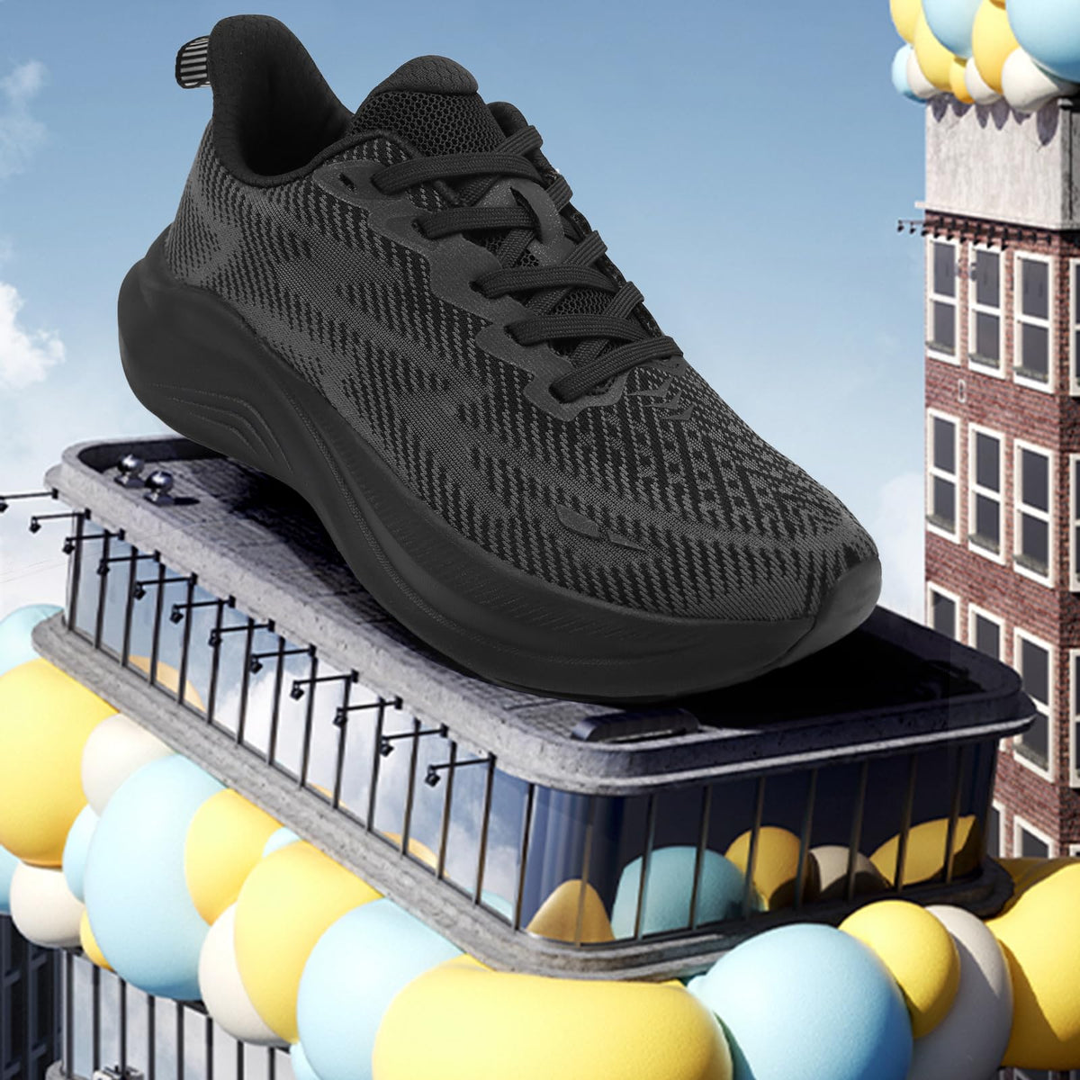 Hawkwell Cloud Zero Black Work Safety Shoes Cushioned - Size US 5 NEW