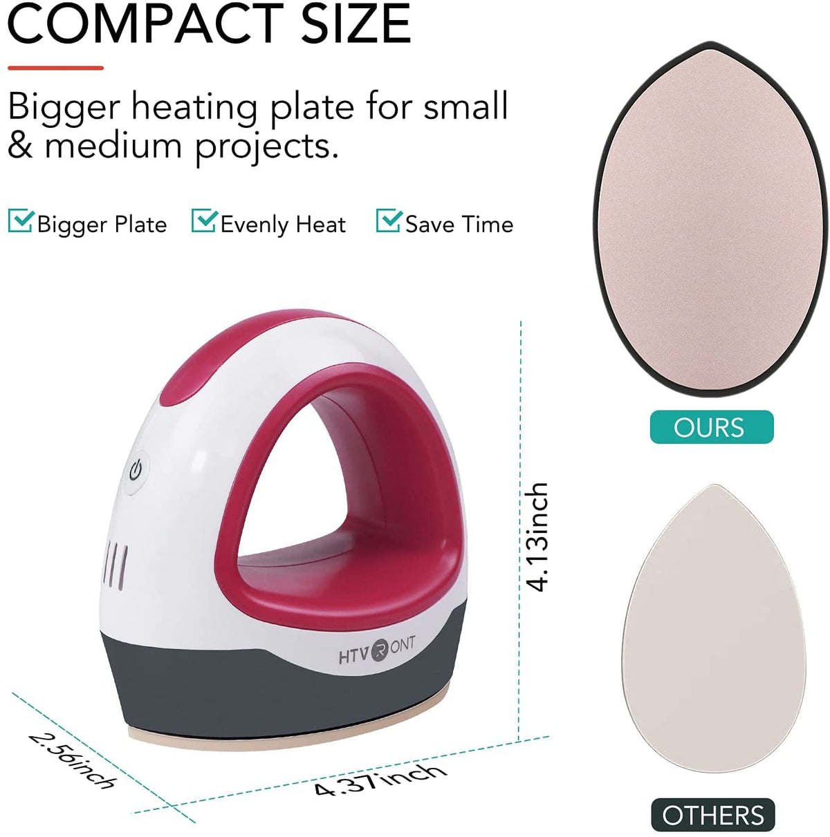 HTVRONT Heat Press Machine for T Shirts - White & Red Multi Color NEW