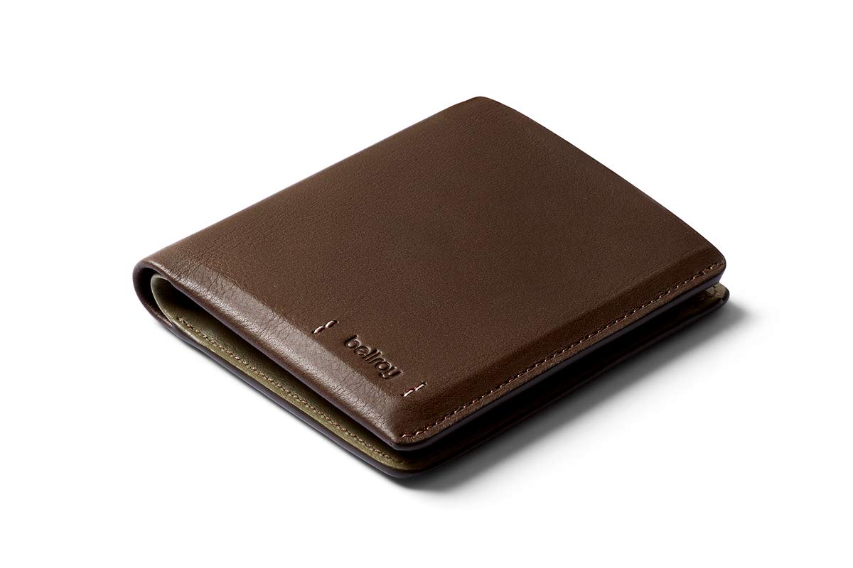 Bellroy Note Wallets Sleeve Darkwood Brown Slim Leather Wallet RFID NEW