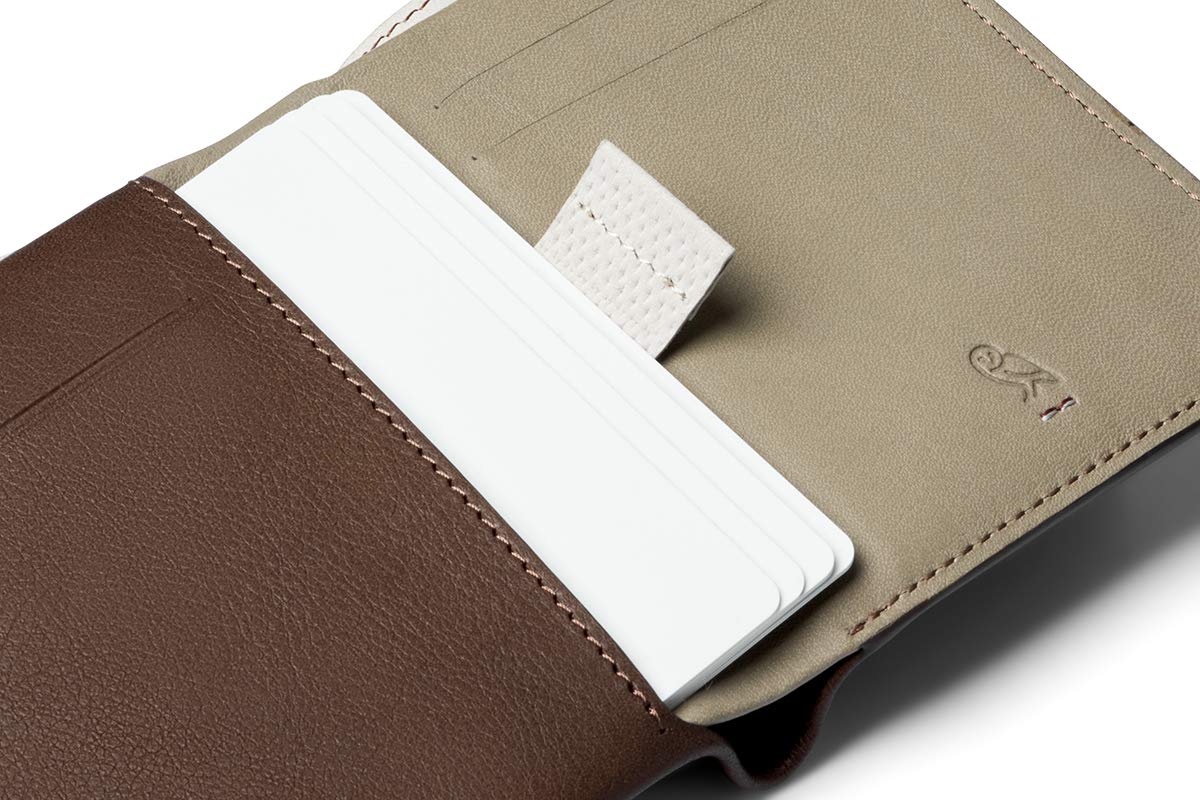 Bellroy Note Wallets Sleeve Darkwood Brown Slim Leather Wallet RFID NEW