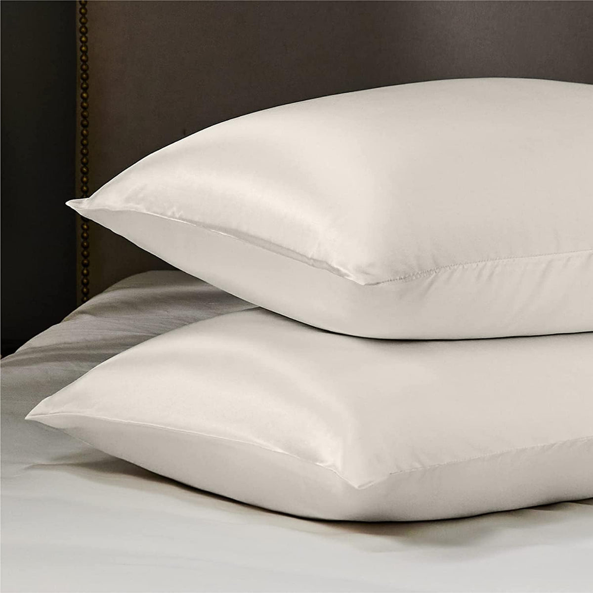 SANOOR Royal Pillowcases Blue Satin Pillowcase Standard - Soft Breathable NEW