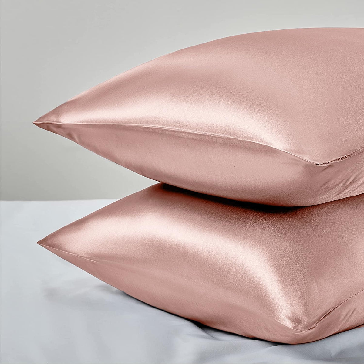 SANOOR Satin Pillowcases Pillowcase Standard Rose Cloud Pink Soft Silky NEW