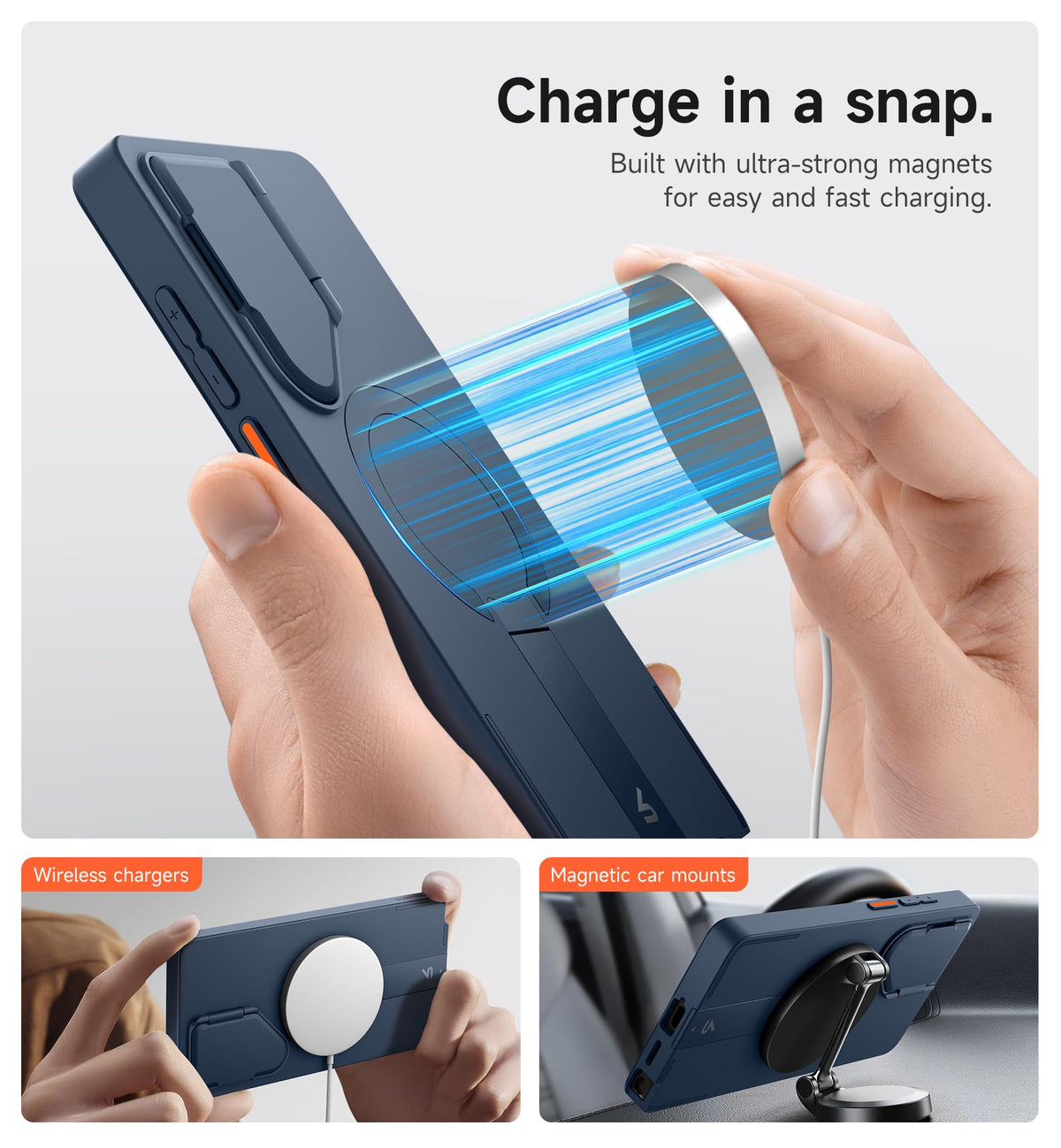 SURITCH Samsung Galaxy S26 Ultra Magnetic Phone Case Dark Blue Size Galaxy DEMO