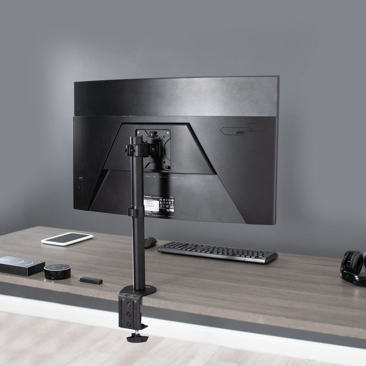 VIVO Single Monitor Desk Mount Stand Heavy Duty Steel - Black NEW