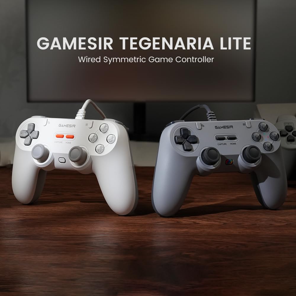 GameSir Tegenaria Lite Wired Game Controller Grey - Multi-Platform NEW