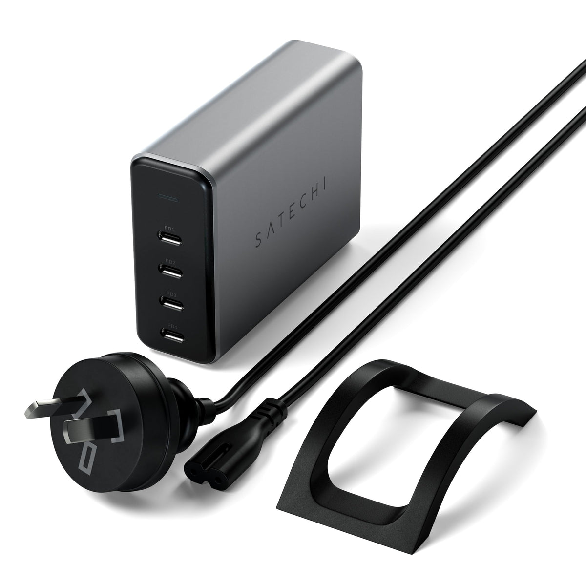 Satechi 165W Mains Chargers USB-C 4-Port GaN Charging Station - Space Gray DEMO