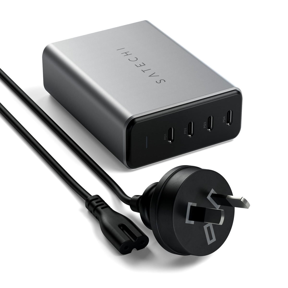 Satechi 165W Mains Chargers USB-C 4-Port GaN Charging Station - Space Gray DEMO