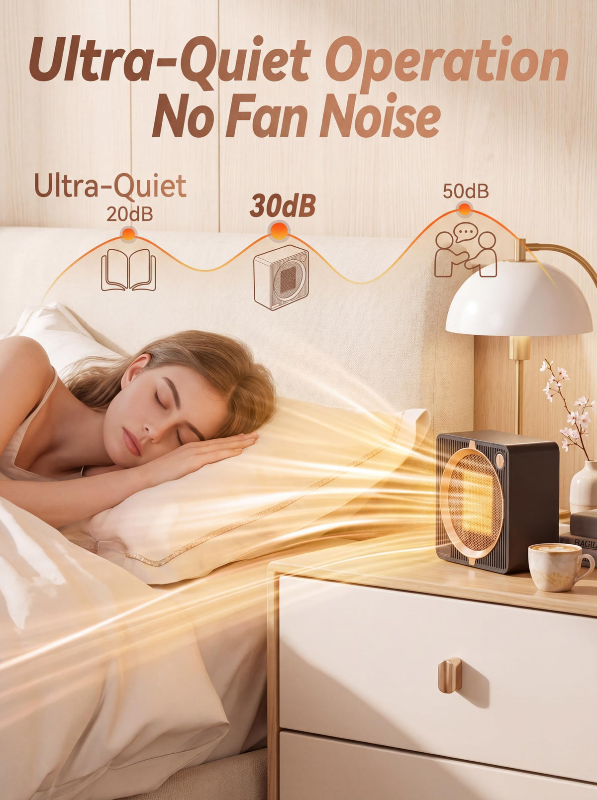 900W Portable Electric Space Heater Fan Black - Heating NEW
