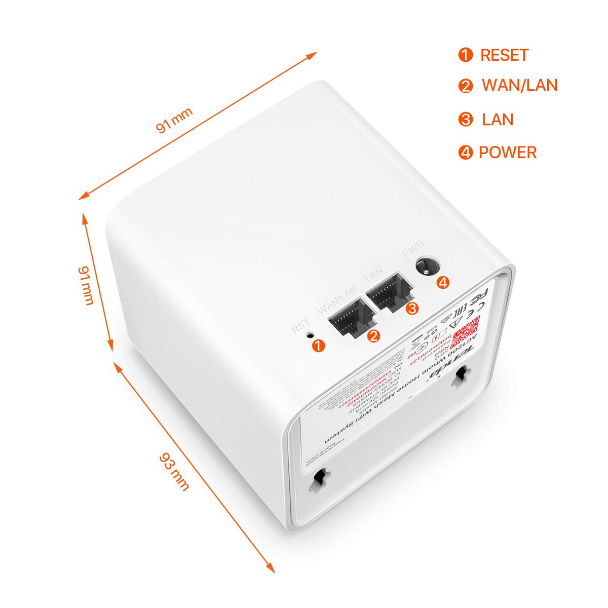 Tenda Nova Routers MW5G Mesh WiFi System Whole Home Router White 2-Pack DEMO