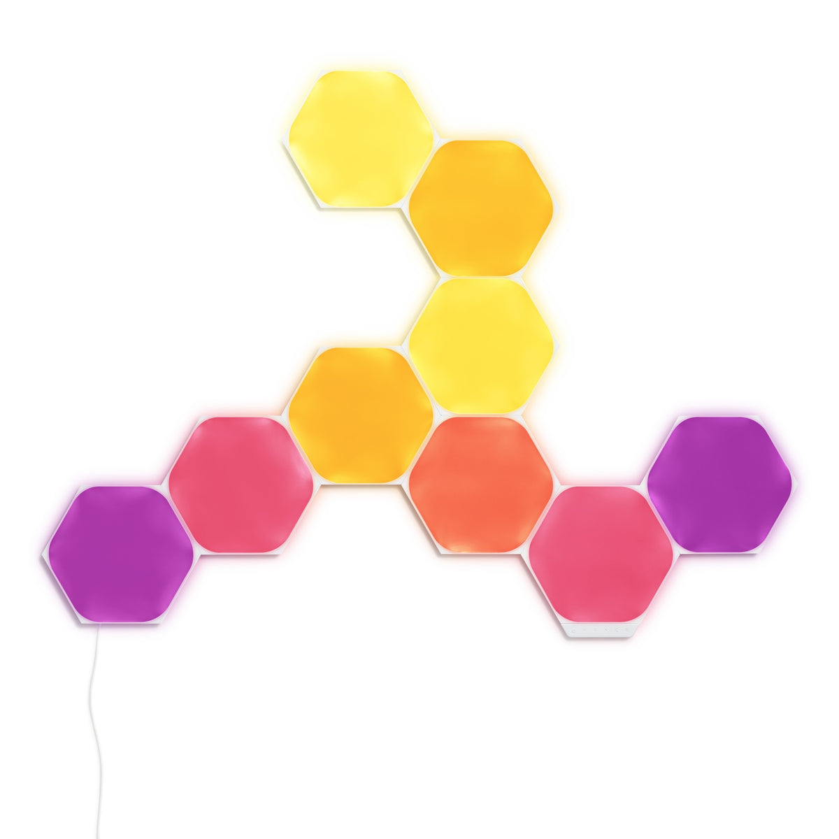 Nanoleaf Shapes Hexagon Smart RGBW LED Wall Light Panels - White NEW
