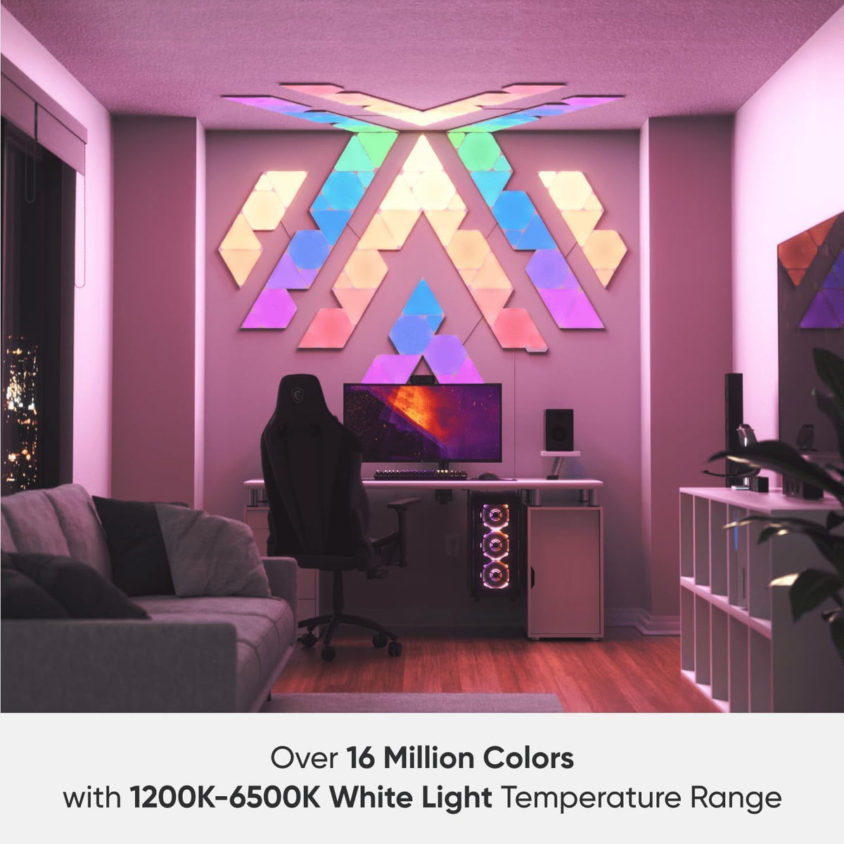 Nanoleaf Shapes Hexagon Smart RGBW LED Wall Light Panels - White NEW