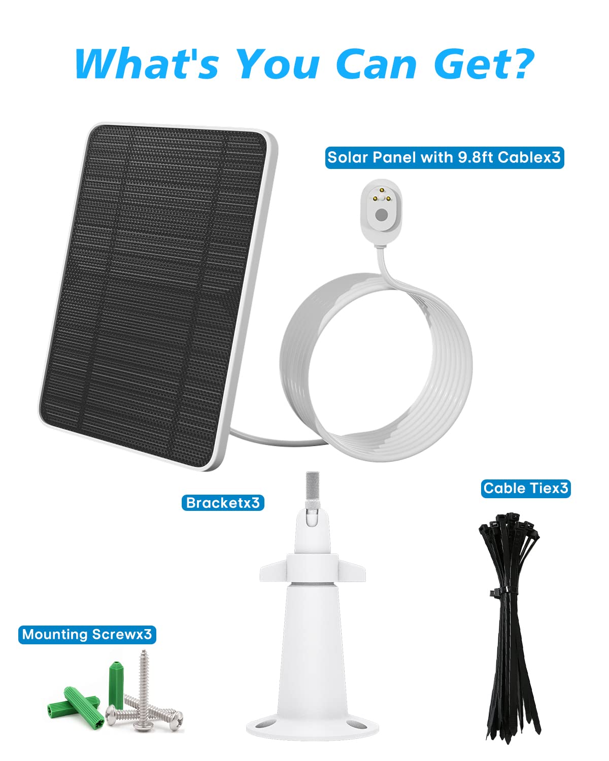 Solar Panel Charger Monocrystalline White Outdoor Power Bank NEW