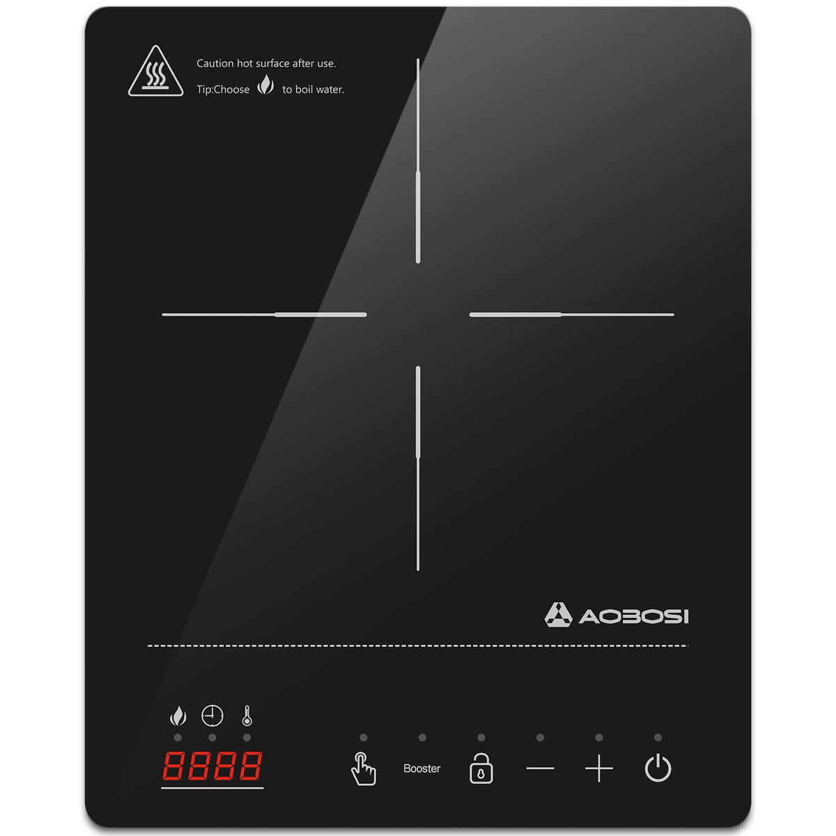 AAOBOSI 2000W Portable Induction Cooktop Single Burner Black DEMO