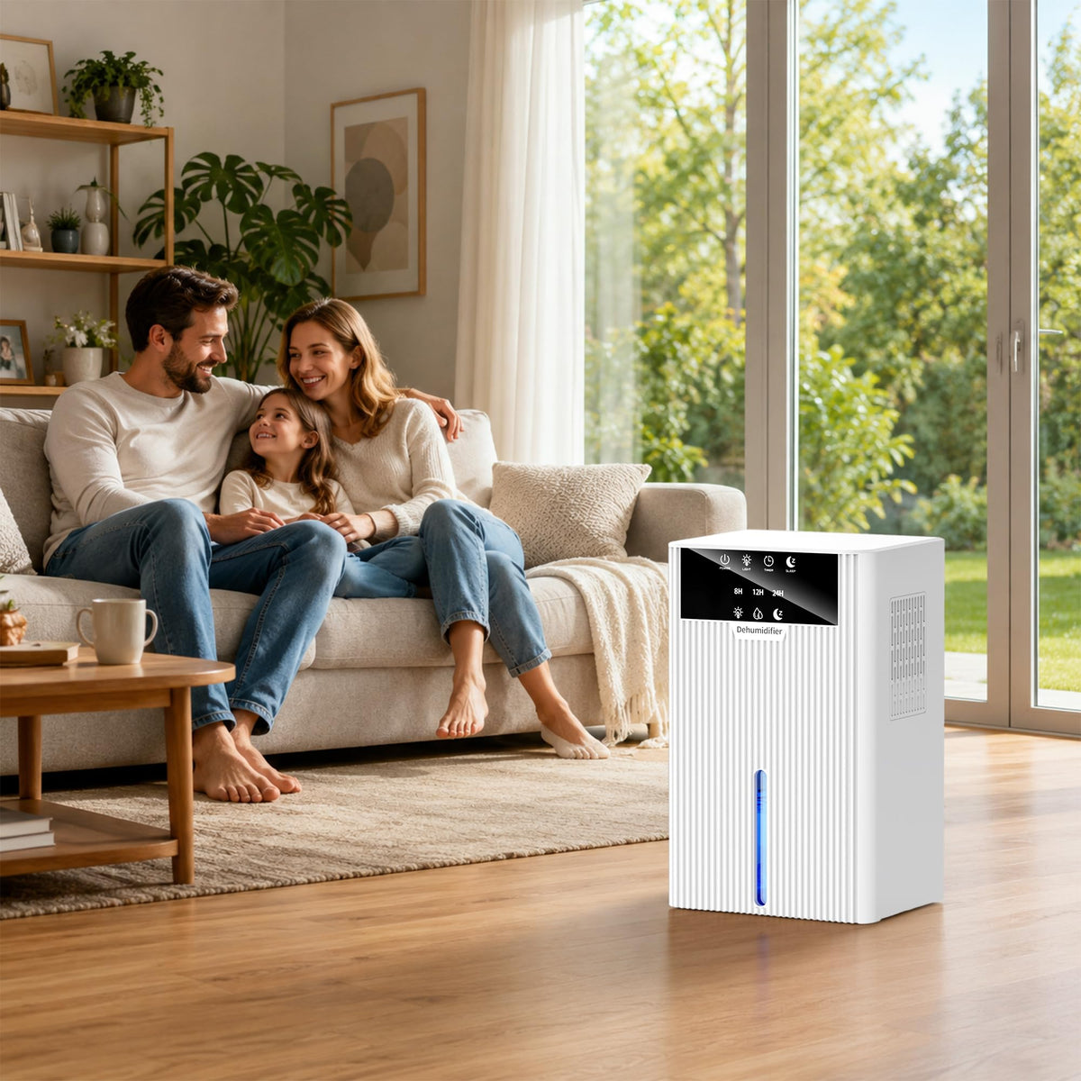 Pudge 2200ML White Dehumidifier for Bedroom Damp Moisture Absorber NEW