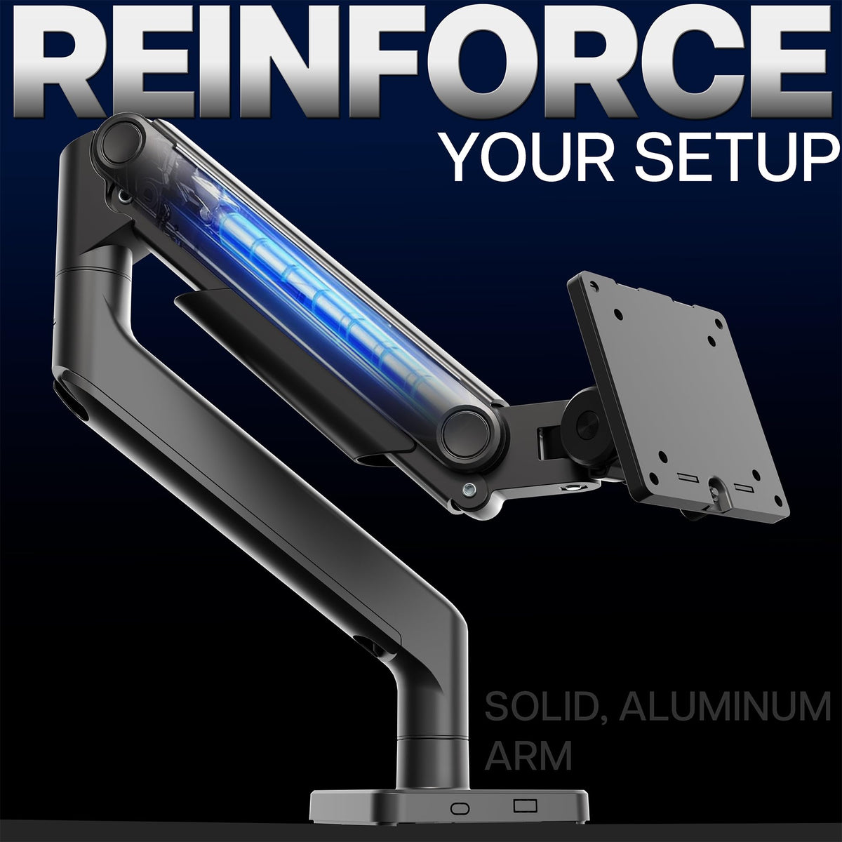 VIVO Heavy Duty Monitor Arm for Ultrawide Screens up to 49" Black Size up NEW