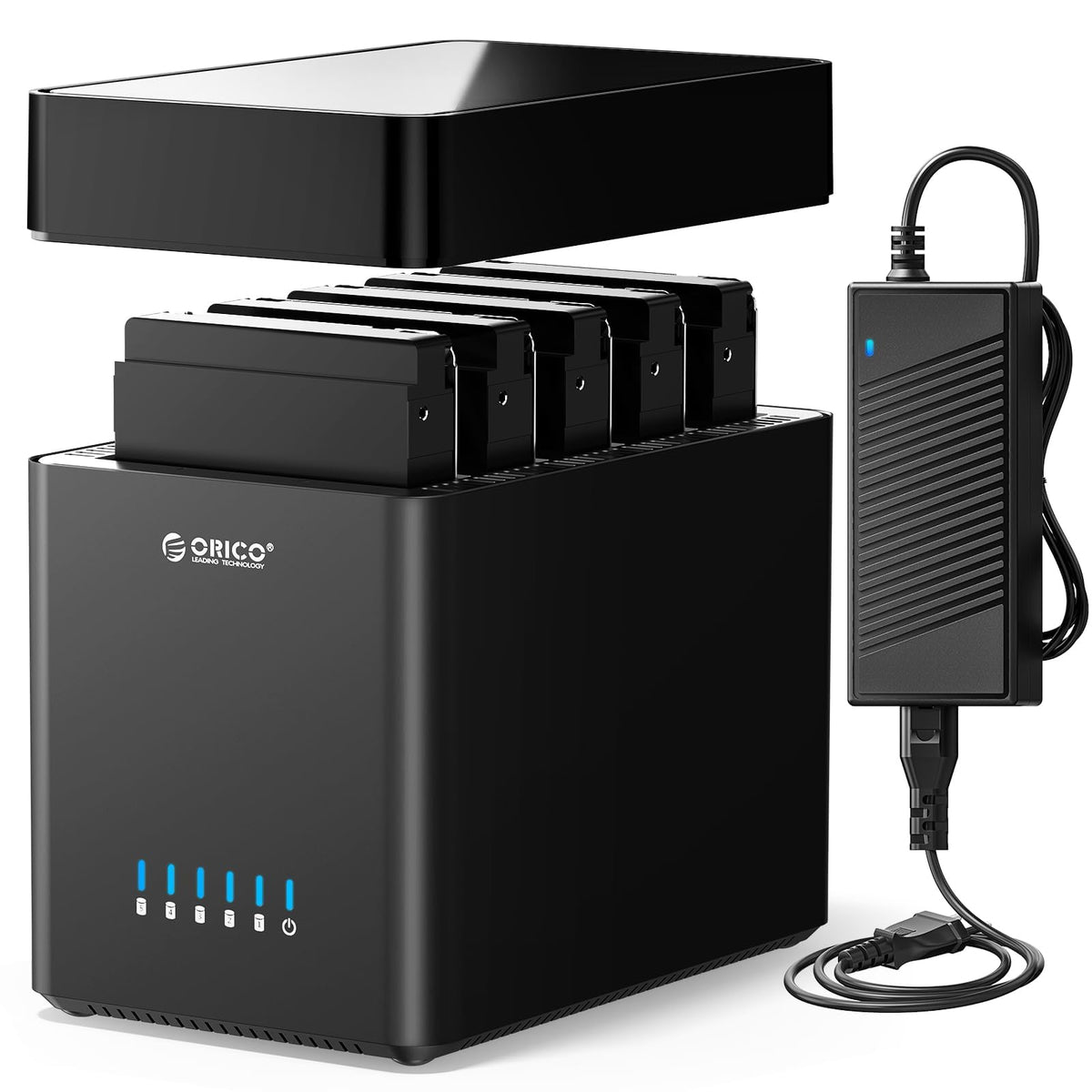 ORICO 5 Enclosures Bay Hard Drive Enclosure USB 3.0 SATA Storage Black DEMO