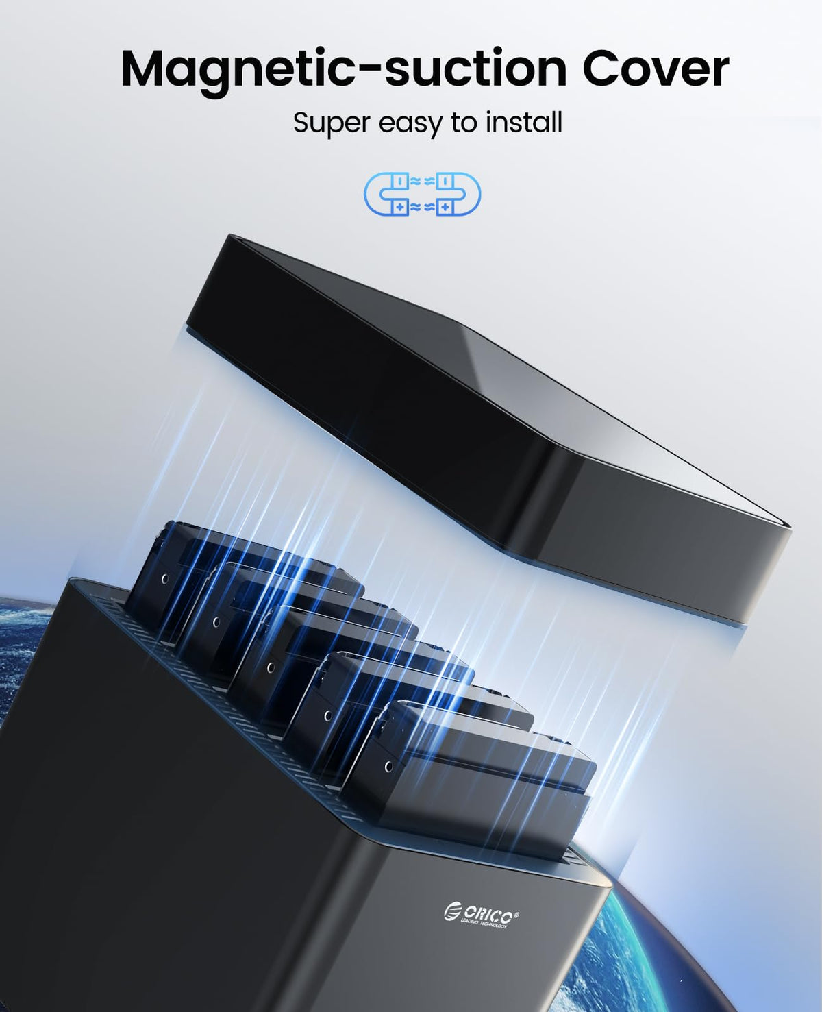 ORICO 5 Enclosures Bay Hard Drive Enclosure USB 3.0 SATA Storage Black DEMO