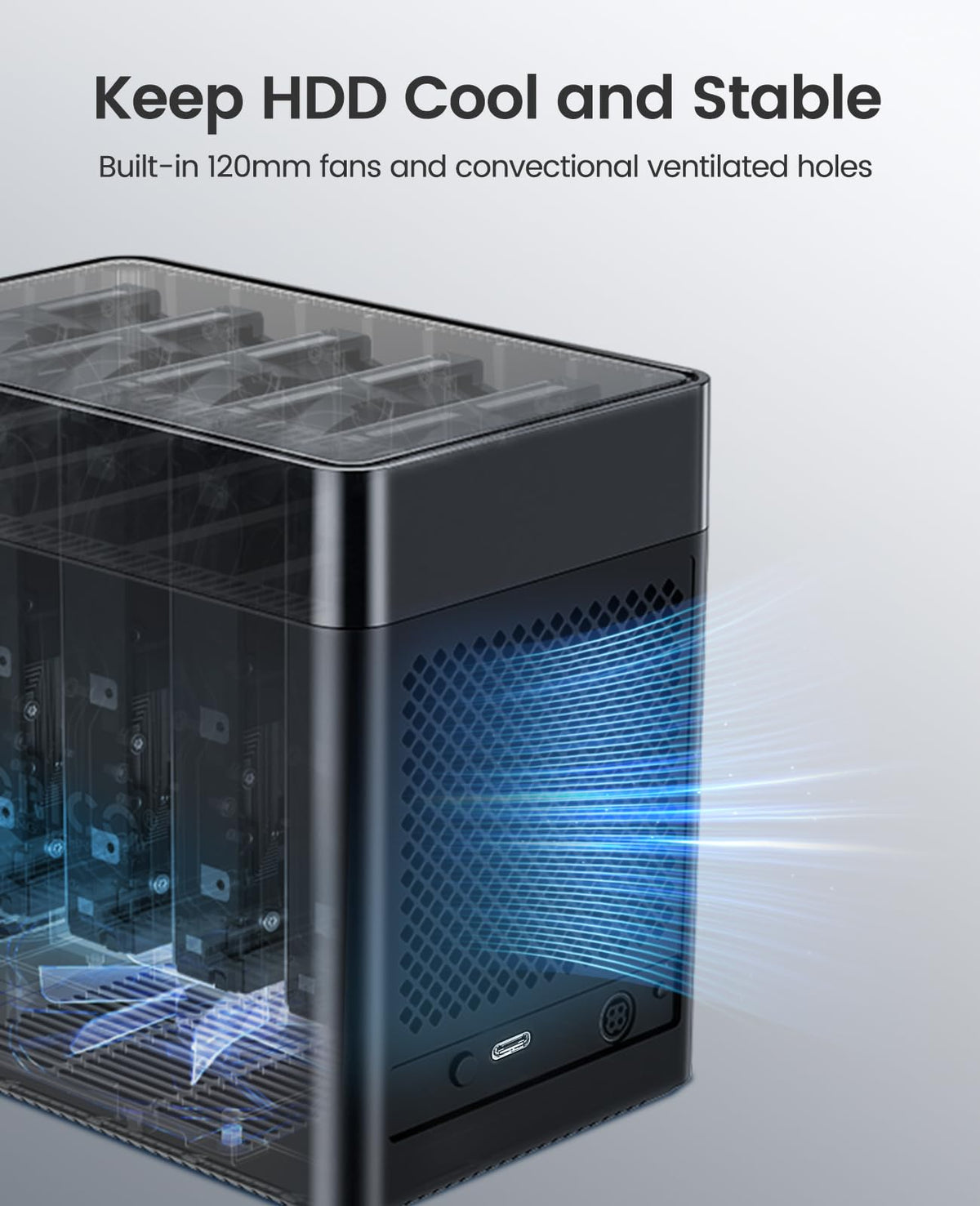 ORICO 5 Enclosures Bay Hard Drive Enclosure USB 3.0 SATA Storage Black DEMO