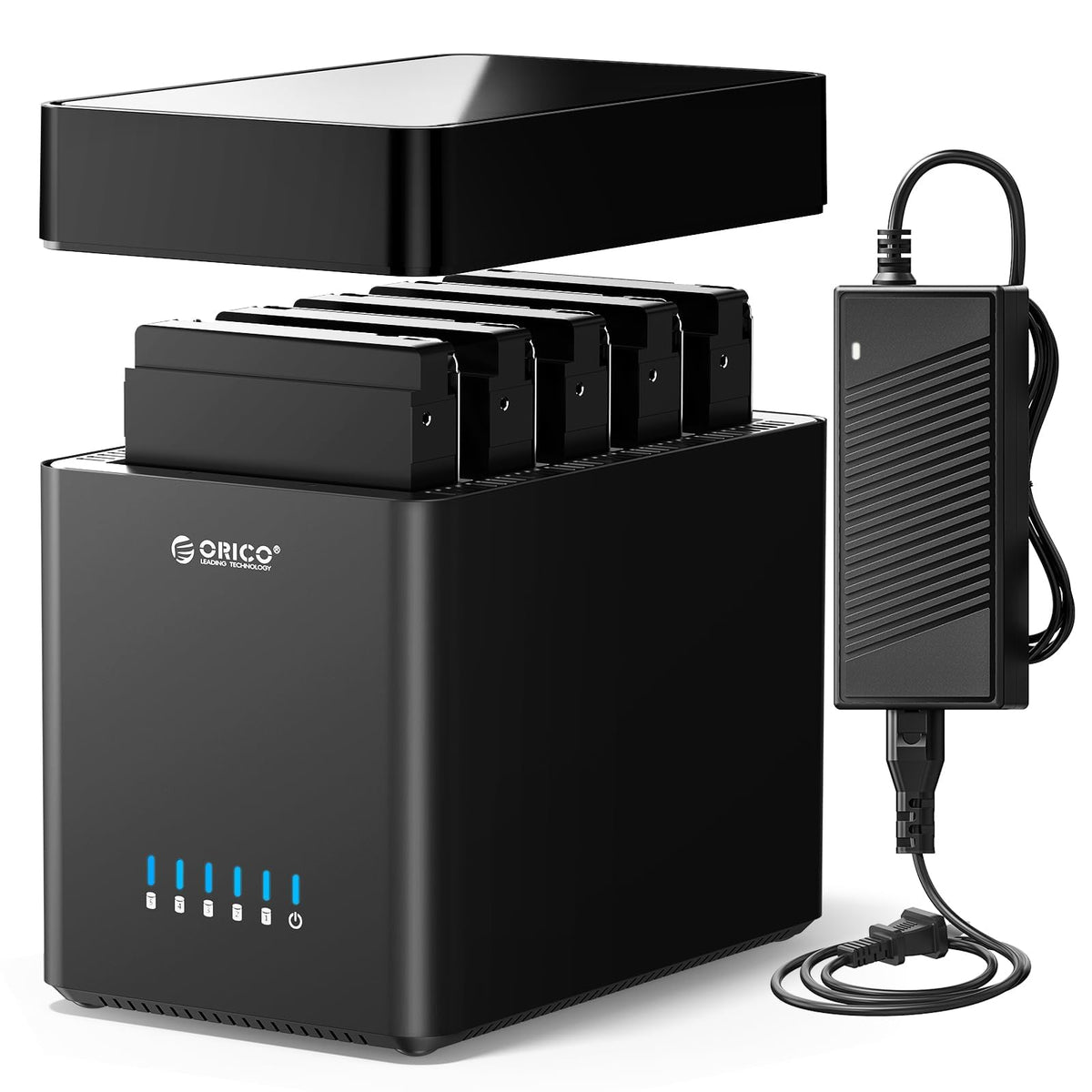 ORICO 5 Enclosures Bay Hard Drive Enclosure USB 3.0 SATA Storage Black DEMO