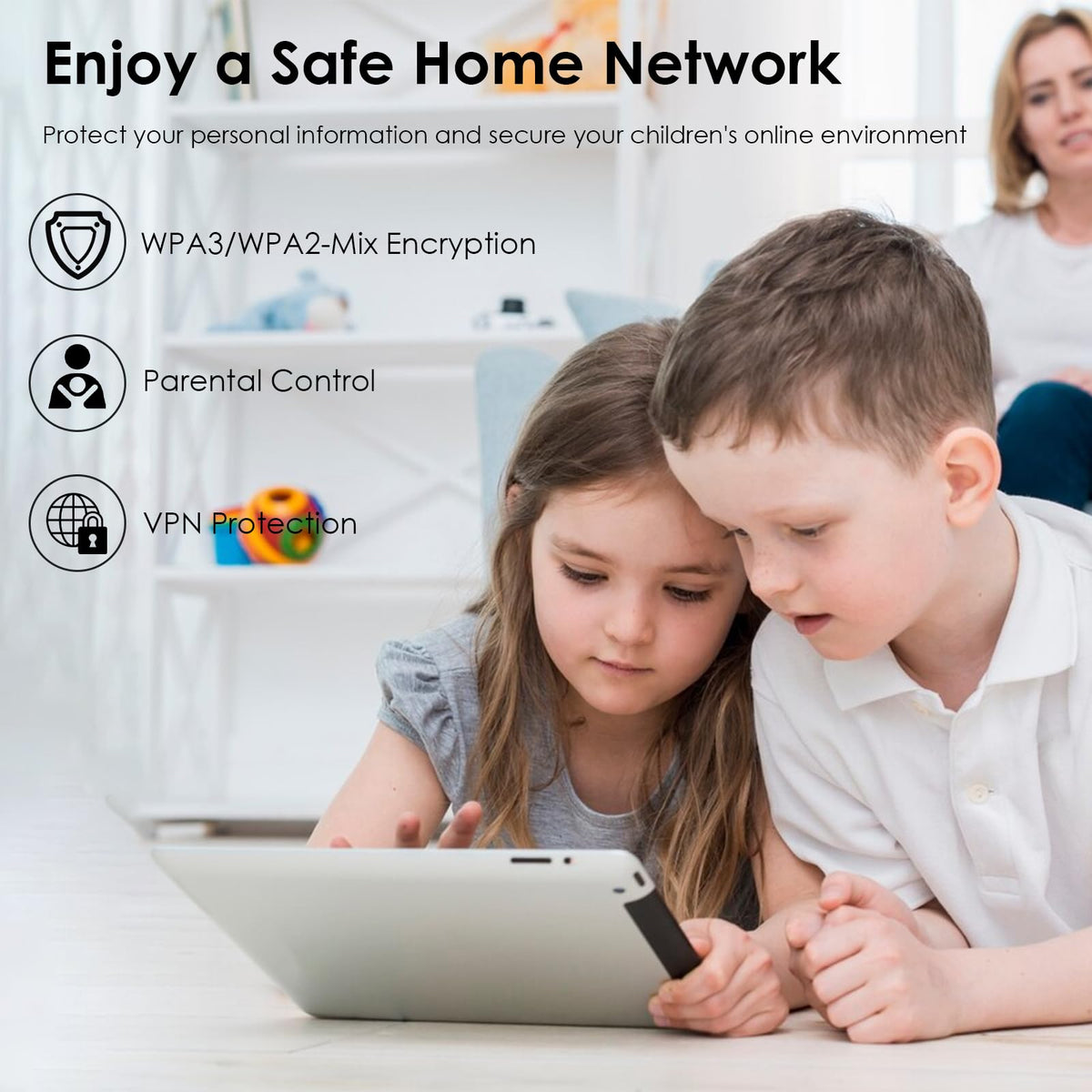 WAVLINK AX3000 Routers WiFi 6 Mesh Dual-Band Whole Home Router White DEMO