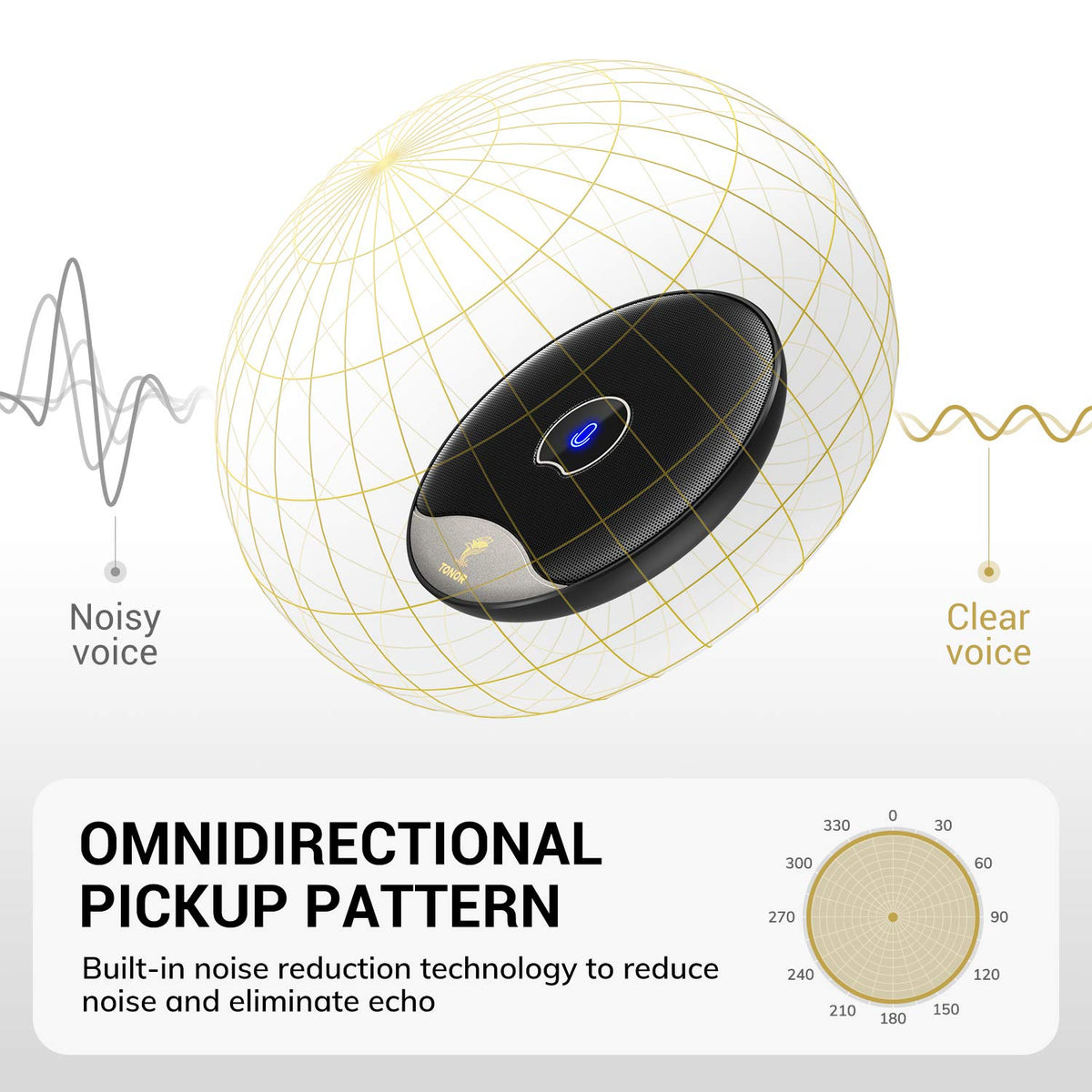 TONOR USB PC Microphones PC Microphone 360° Omnidirectional Conference NEW