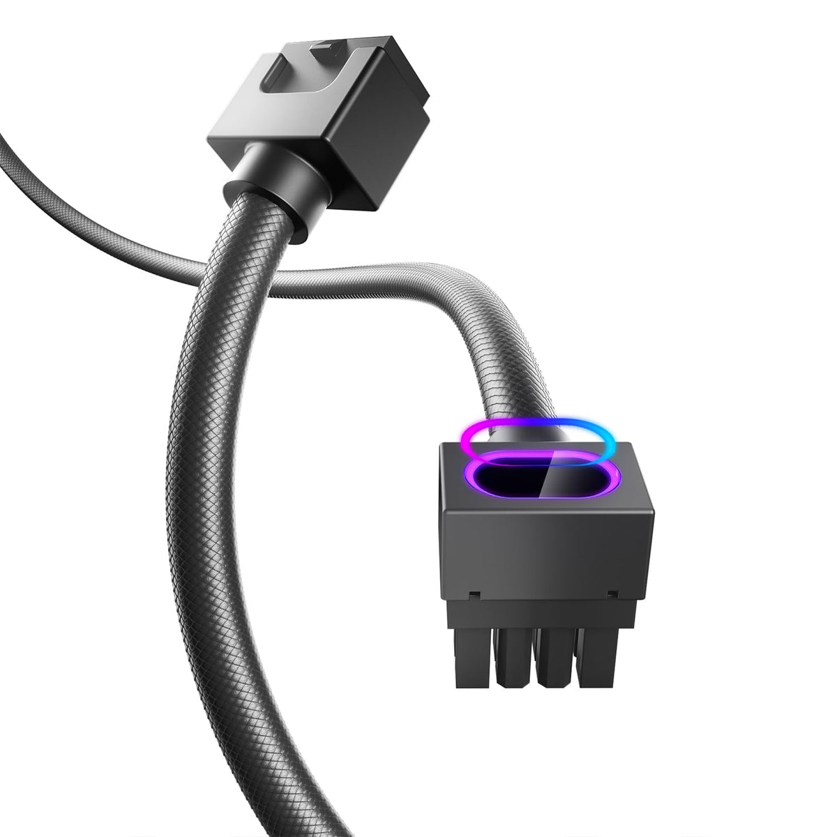 AsiaHorse Hydrus 8PIN GPU Extension Cable ARGB 90° Black Power NEW