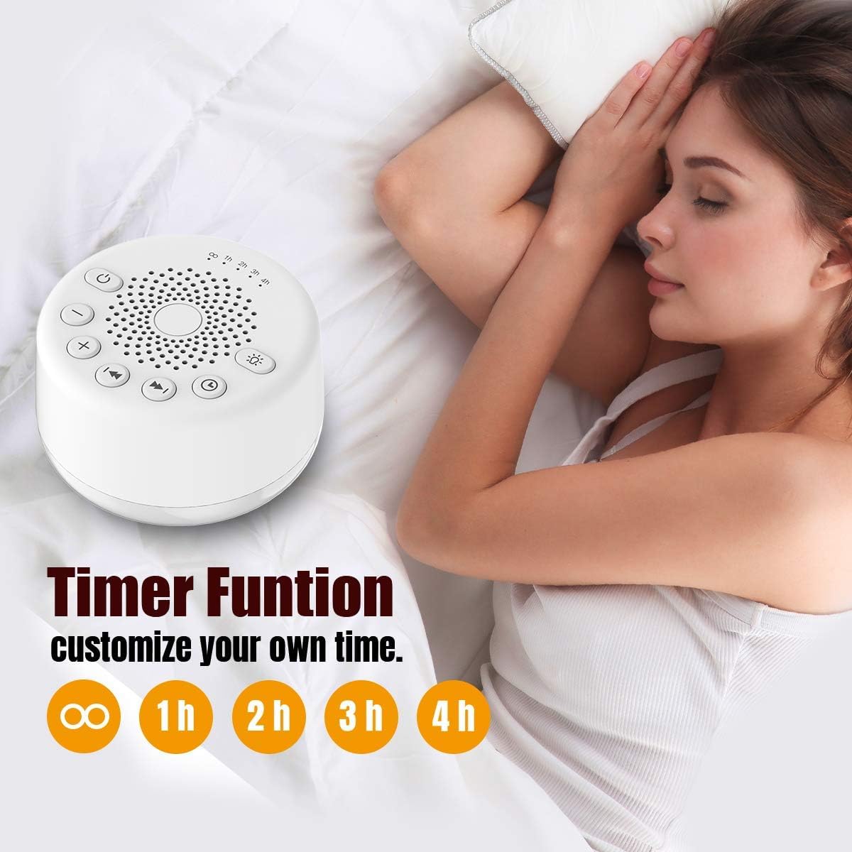 Easysleep Sound White Noise Machine with 25 Soothing Sounds Night Light NEW