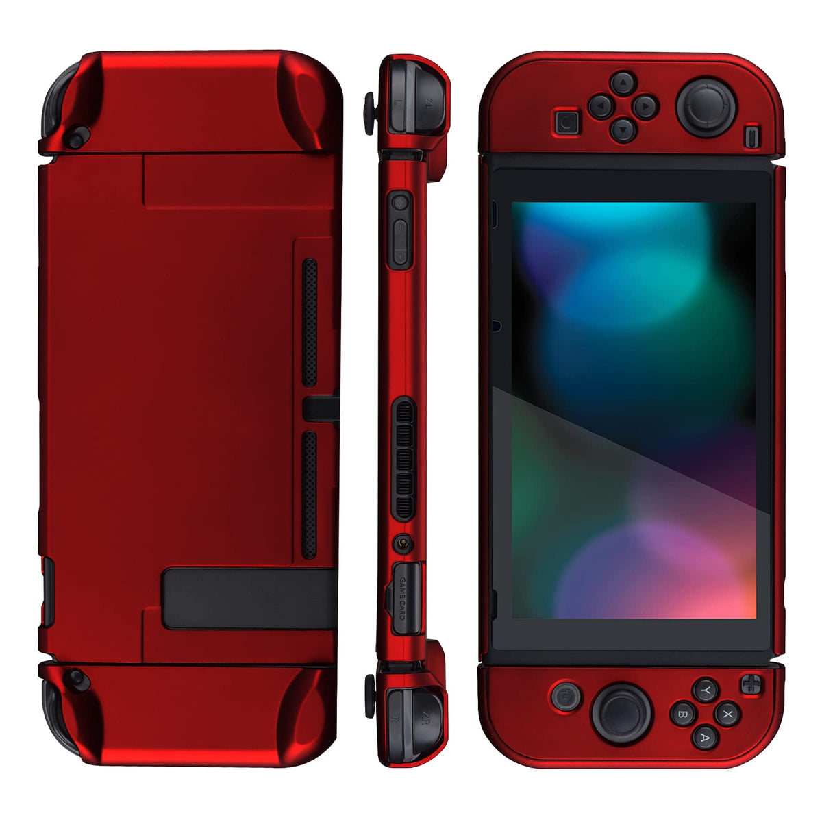 eXtremeRate PlayVital Back Cover Nintendo Switch Chameleon Scarlet Red Size NEW