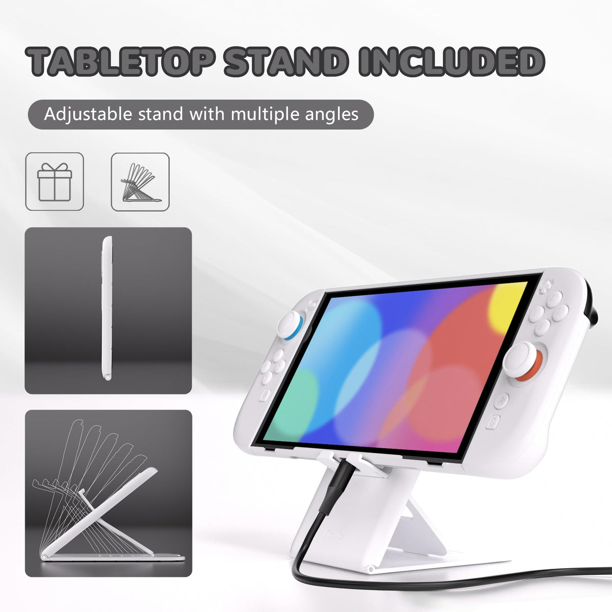 PlayVital White Protective Dockable Case for Nintendo Switch 2 NEW