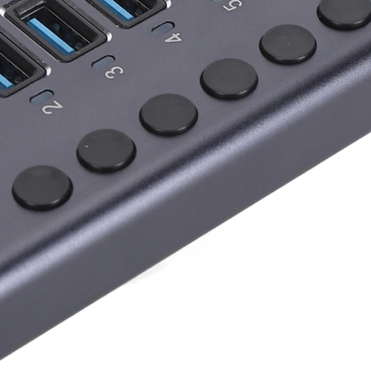 10 Port USB Hubs USB 3.0 Hub with Individual Switches Powered Grey NEW
